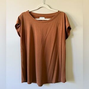 Maurices Rusty Hue Relaxed T-Shirt with Scoop Neck
